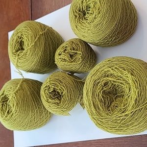 Green merino lace wt yarn